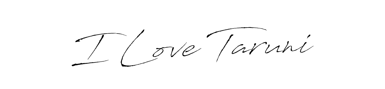 Similarly Antro_Vectra is the best handwritten signature design. Signature creator online .You can use it as an online autograph creator for name I Love Taruni. I Love Taruni signature style 6 images and pictures png