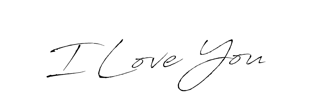 Make a beautiful signature design for name I Love You. With this signature (Antro_Vectra) style, you can create a handwritten signature for free. I Love You signature style 6 images and pictures png