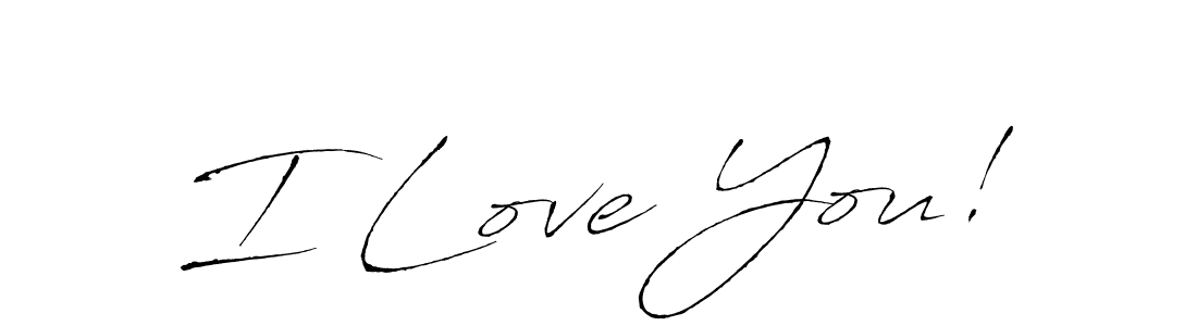 Use a signature maker to create a handwritten signature online. With this signature software, you can design (Antro_Vectra) your own signature for name I Love You!. I Love You! signature style 6 images and pictures png