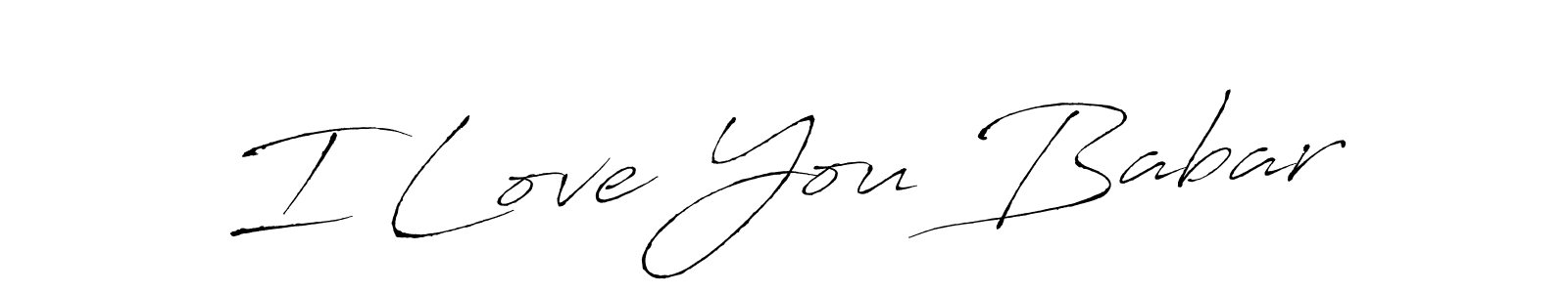 Make a beautiful signature design for name I Love You Babar. Use this online signature maker to create a handwritten signature for free. I Love You Babar signature style 6 images and pictures png
