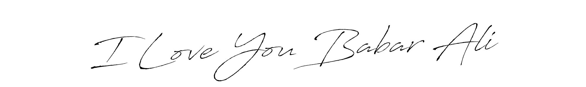 I Love You Babar Ali stylish signature style. Best Handwritten Sign (Antro_Vectra) for my name. Handwritten Signature Collection Ideas for my name I Love You Babar Ali. I Love You Babar Ali signature style 6 images and pictures png