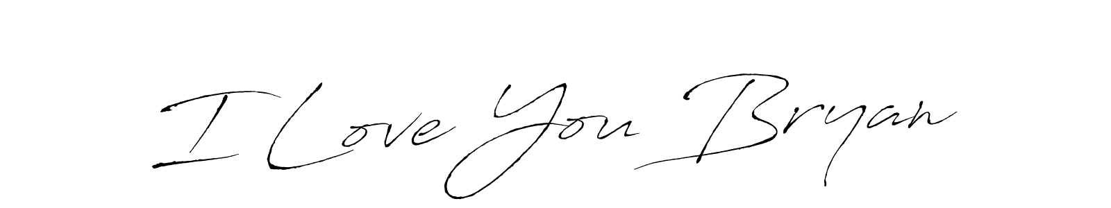 It looks lik you need a new signature style for name I Love You Bryan. Design unique handwritten (Antro_Vectra) signature with our free signature maker in just a few clicks. I Love You Bryan signature style 6 images and pictures png