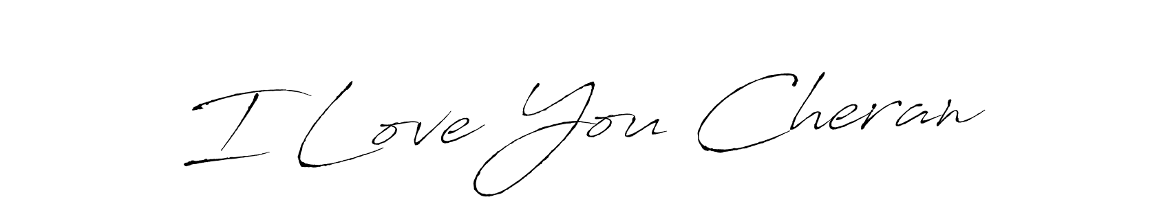Design your own signature with our free online signature maker. With this signature software, you can create a handwritten (Antro_Vectra) signature for name I Love You Cheran. I Love You Cheran signature style 6 images and pictures png
