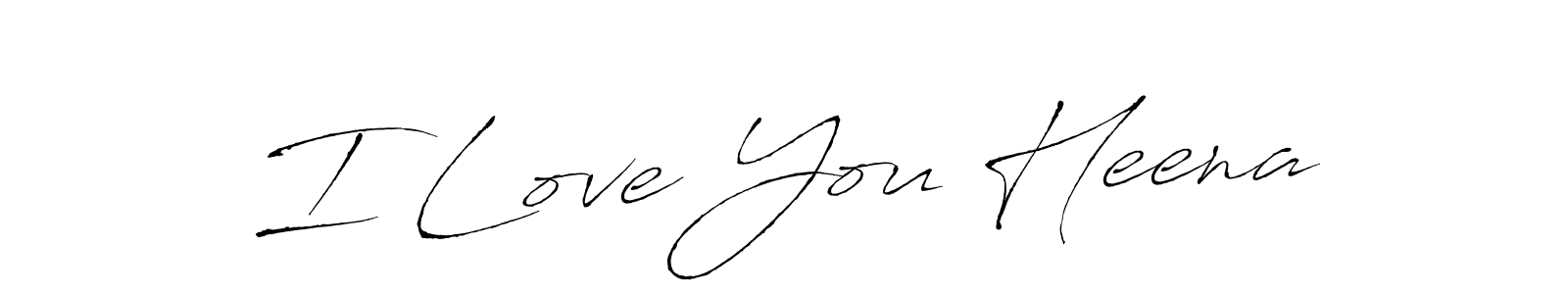 Similarly Antro_Vectra is the best handwritten signature design. Signature creator online .You can use it as an online autograph creator for name I Love You Heena. I Love You Heena signature style 6 images and pictures png