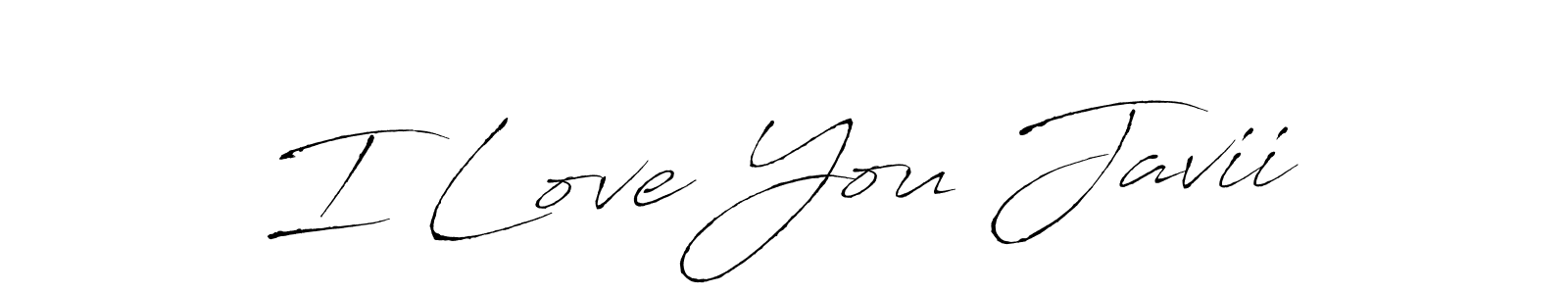 Create a beautiful signature design for name I Love You Javii. With this signature (Antro_Vectra) fonts, you can make a handwritten signature for free. I Love You Javii signature style 6 images and pictures png