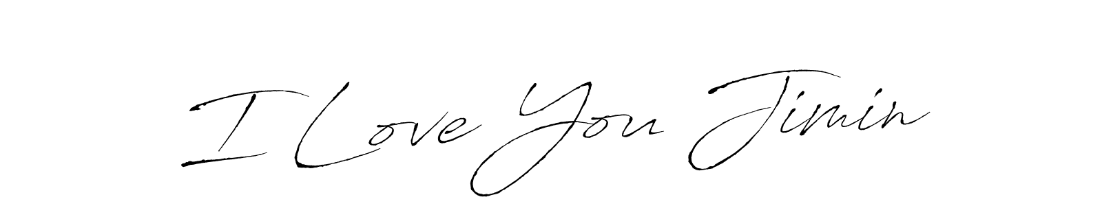 Also we have I Love You Jimin name is the best signature style. Create professional handwritten signature collection using Antro_Vectra autograph style. I Love You Jimin signature style 6 images and pictures png