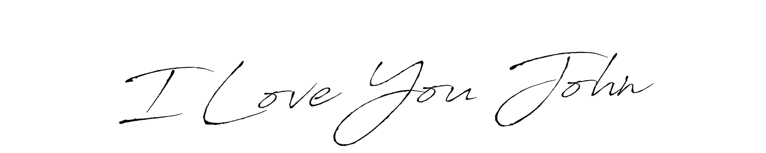 Create a beautiful signature design for name I Love You John. With this signature (Antro_Vectra) fonts, you can make a handwritten signature for free. I Love You John signature style 6 images and pictures png