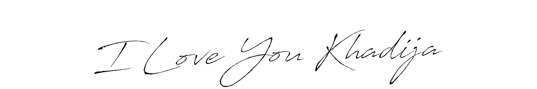 It looks lik you need a new signature style for name I Love You Khadija. Design unique handwritten (Antro_Vectra) signature with our free signature maker in just a few clicks. I Love You Khadija signature style 6 images and pictures png