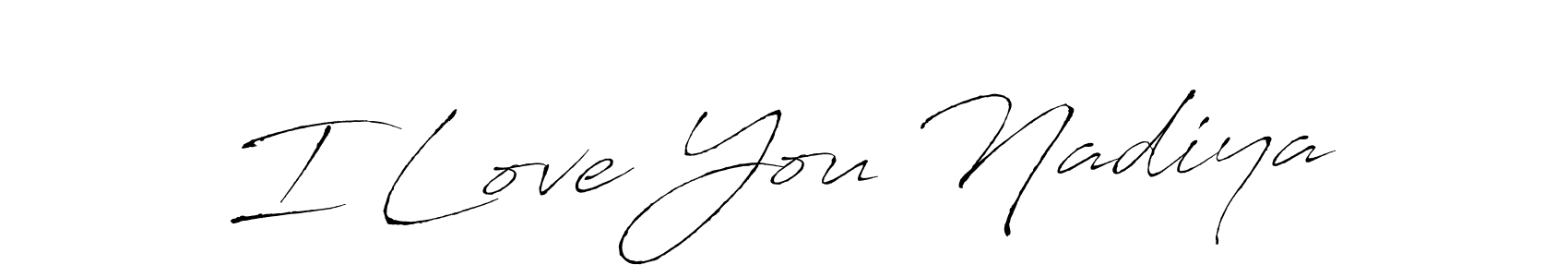 Make a beautiful signature design for name I Love You Nadiya. Use this online signature maker to create a handwritten signature for free. I Love You Nadiya signature style 6 images and pictures png