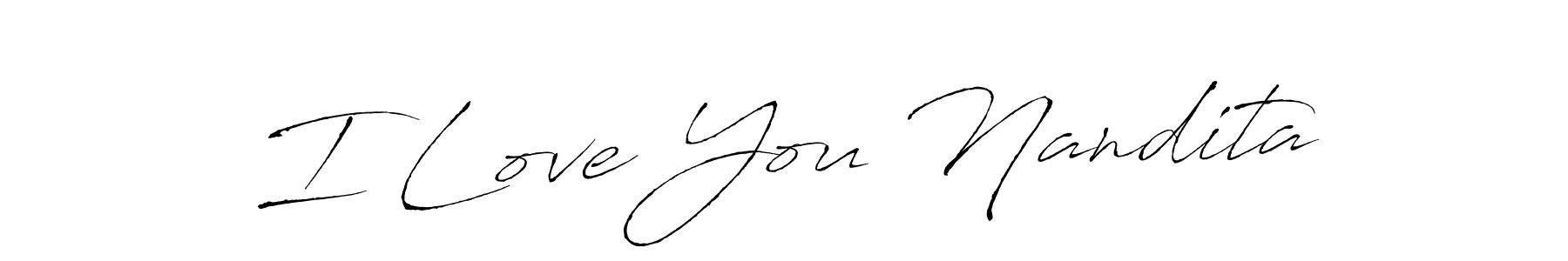 How to make I Love You Nandita signature? Antro_Vectra is a professional autograph style. Create handwritten signature for I Love You Nandita name. I Love You Nandita signature style 6 images and pictures png