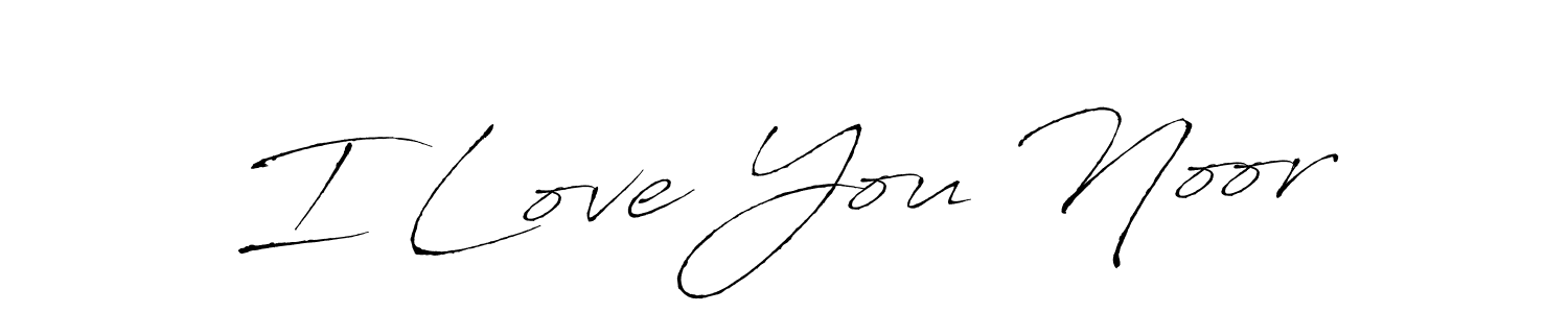 Make a beautiful signature design for name I Love You Noor. With this signature (Antro_Vectra) style, you can create a handwritten signature for free. I Love You Noor signature style 6 images and pictures png