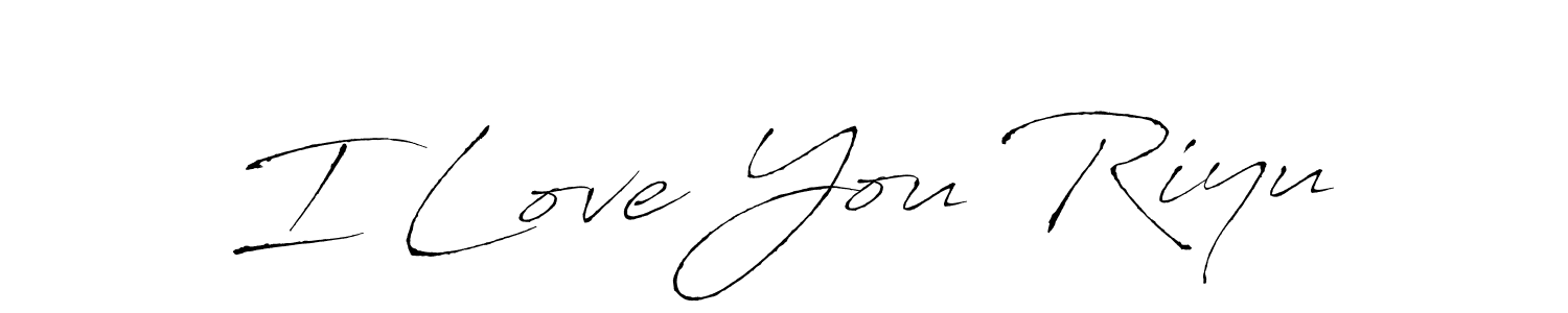 Similarly Antro_Vectra is the best handwritten signature design. Signature creator online .You can use it as an online autograph creator for name I Love You Riyu. I Love You Riyu signature style 6 images and pictures png