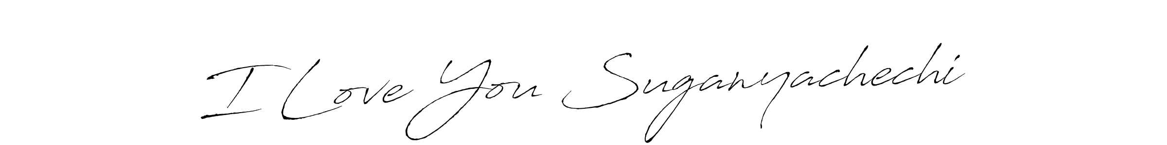 Design your own signature with our free online signature maker. With this signature software, you can create a handwritten (Antro_Vectra) signature for name I Love You Suganyachechi. I Love You Suganyachechi signature style 6 images and pictures png