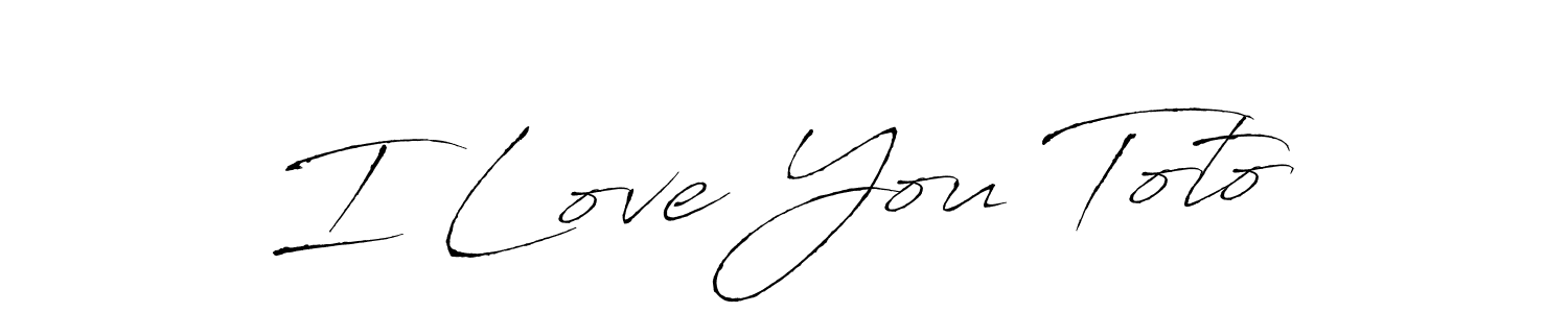 I Love You Toto stylish signature style. Best Handwritten Sign (Antro_Vectra) for my name. Handwritten Signature Collection Ideas for my name I Love You Toto. I Love You Toto signature style 6 images and pictures png