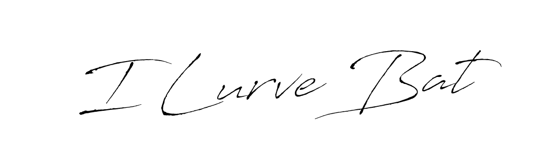 The best way (Antro_Vectra) to make a short signature is to pick only two or three words in your name. The name I Lurve Bat include a total of six letters. For converting this name. I Lurve Bat signature style 6 images and pictures png