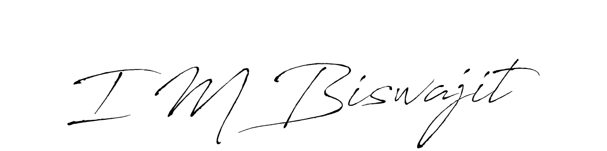 How to Draw I M Biswajit signature style? Antro_Vectra is a latest design signature styles for name I M Biswajit. I M Biswajit signature style 6 images and pictures png