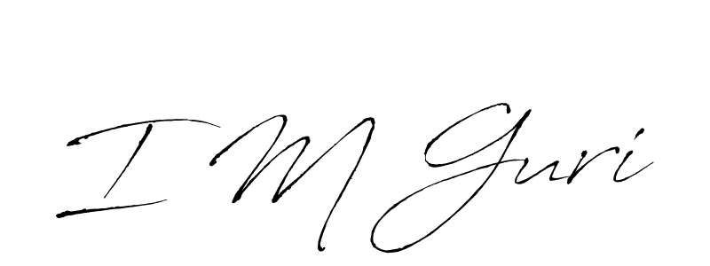 Use a signature maker to create a handwritten signature online. With this signature software, you can design (Antro_Vectra) your own signature for name I M Guri. I M Guri signature style 6 images and pictures png