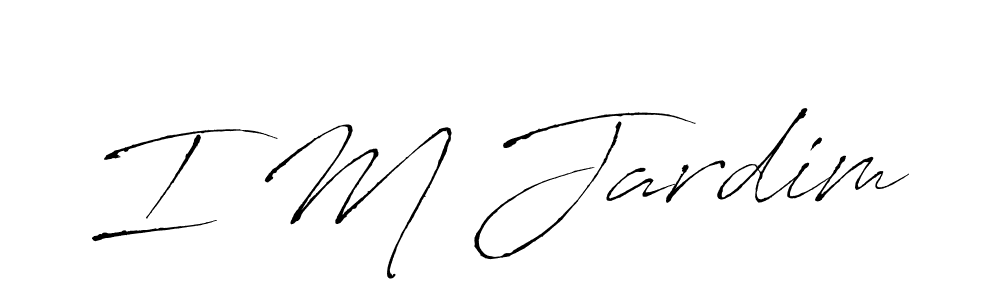 Also You can easily find your signature by using the search form. We will create I M Jardim name handwritten signature images for you free of cost using Antro_Vectra sign style. I M Jardim signature style 6 images and pictures png