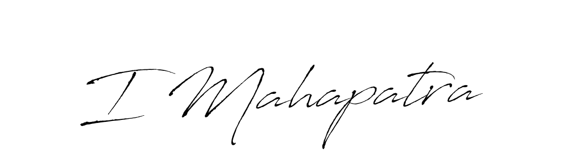 I Mahapatra stylish signature style. Best Handwritten Sign (Antro_Vectra) for my name. Handwritten Signature Collection Ideas for my name I Mahapatra. I Mahapatra signature style 6 images and pictures png