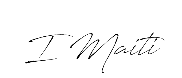 Antro_Vectra is a professional signature style that is perfect for those who want to add a touch of class to their signature. It is also a great choice for those who want to make their signature more unique. Get I Maiti name to fancy signature for free. I Maiti signature style 6 images and pictures png