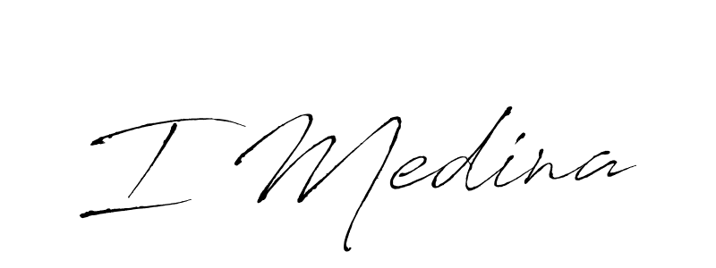 How to Draw I Medina signature style? Antro_Vectra is a latest design signature styles for name I Medina. I Medina signature style 6 images and pictures png