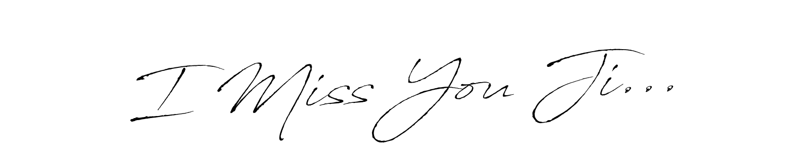 The best way (Antro_Vectra) to make a short signature is to pick only two or three words in your name. The name I Miss You Ji... include a total of six letters. For converting this name. I Miss You Ji... signature style 6 images and pictures png