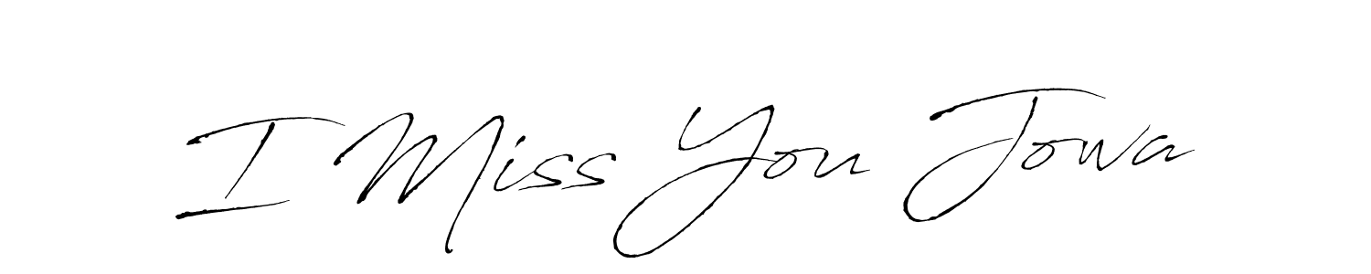 if you are searching for the best signature style for your name I Miss You Jowa. so please give up your signature search. here we have designed multiple signature styles  using Antro_Vectra. I Miss You Jowa signature style 6 images and pictures png