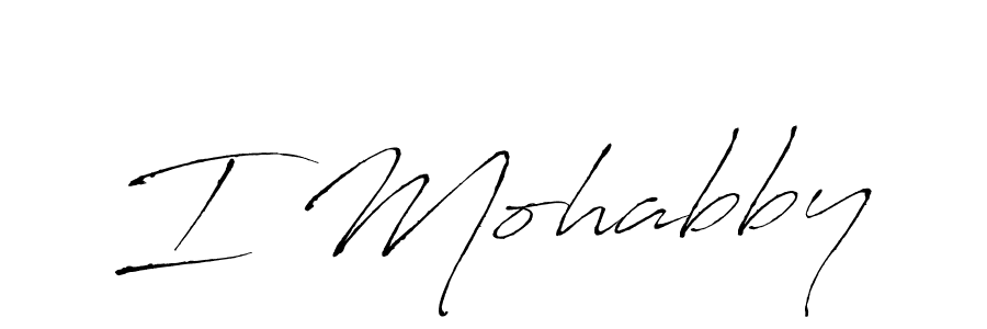 Similarly Antro_Vectra is the best handwritten signature design. Signature creator online .You can use it as an online autograph creator for name I Mohabby. I Mohabby signature style 6 images and pictures png