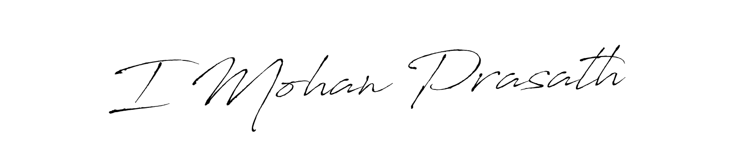 It looks lik you need a new signature style for name I Mohan Prasath. Design unique handwritten (Antro_Vectra) signature with our free signature maker in just a few clicks. I Mohan Prasath signature style 6 images and pictures png