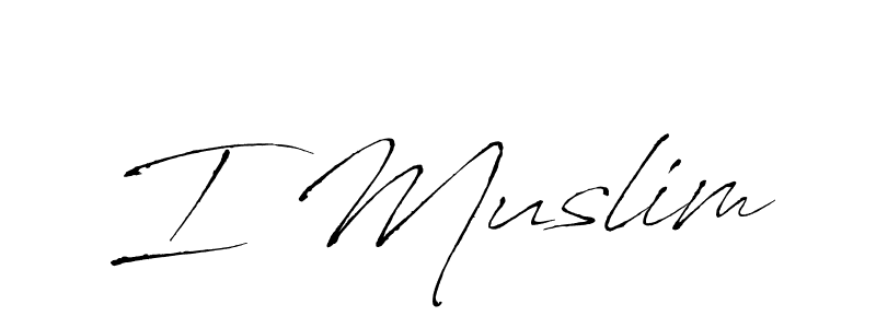 You should practise on your own different ways (Antro_Vectra) to write your name (I Muslim) in signature. don't let someone else do it for you. I Muslim signature style 6 images and pictures png