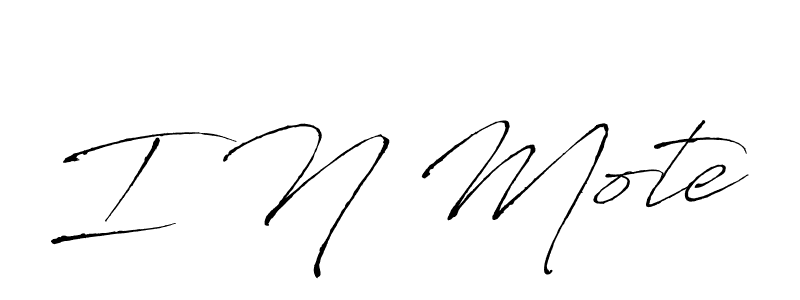 Create a beautiful signature design for name I N Mote. With this signature (Antro_Vectra) fonts, you can make a handwritten signature for free. I N Mote signature style 6 images and pictures png