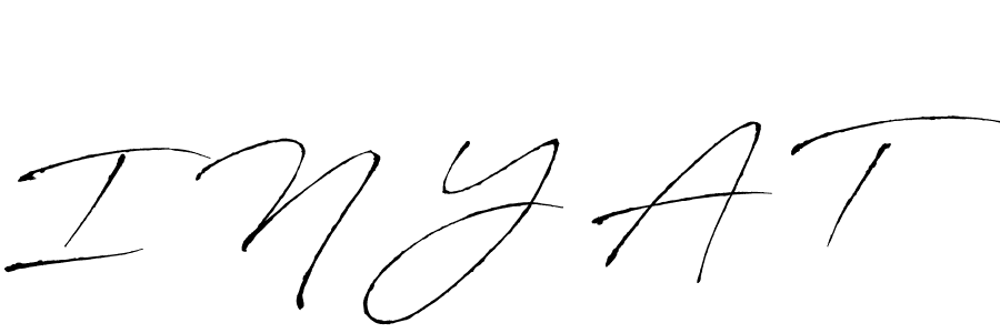 Similarly Antro_Vectra is the best handwritten signature design. Signature creator online .You can use it as an online autograph creator for name I N Y A T. I N Y A T signature style 6 images and pictures png