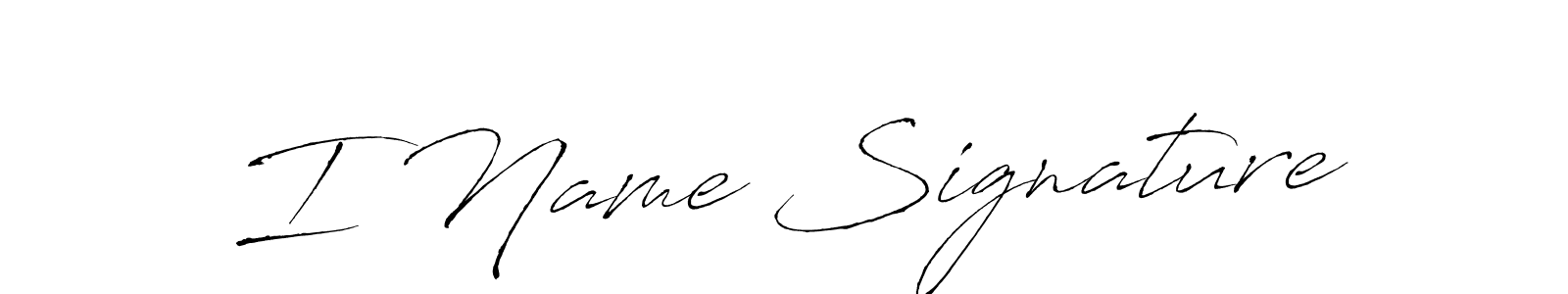 It looks lik you need a new signature style for name I Name Signature. Design unique handwritten (Antro_Vectra) signature with our free signature maker in just a few clicks. I Name Signature signature style 6 images and pictures png