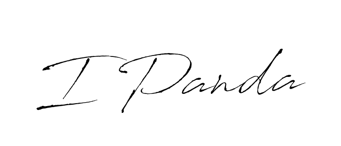 The best way (Antro_Vectra) to make a short signature is to pick only two or three words in your name. The name I Panda include a total of six letters. For converting this name. I Panda signature style 6 images and pictures png
