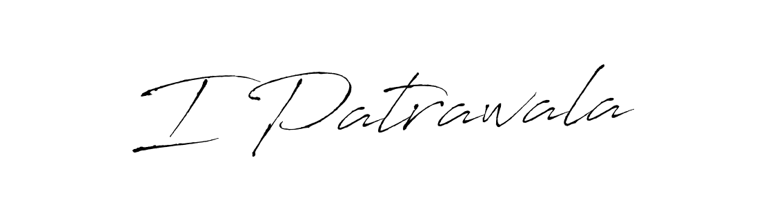 Design your own signature with our free online signature maker. With this signature software, you can create a handwritten (Antro_Vectra) signature for name I Patrawala. I Patrawala signature style 6 images and pictures png