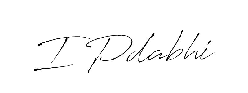 You should practise on your own different ways (Antro_Vectra) to write your name (I Pdabhi) in signature. don't let someone else do it for you. I Pdabhi signature style 6 images and pictures png