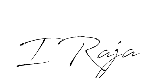 Design your own signature with our free online signature maker. With this signature software, you can create a handwritten (Antro_Vectra) signature for name I Raja. I Raja signature style 6 images and pictures png