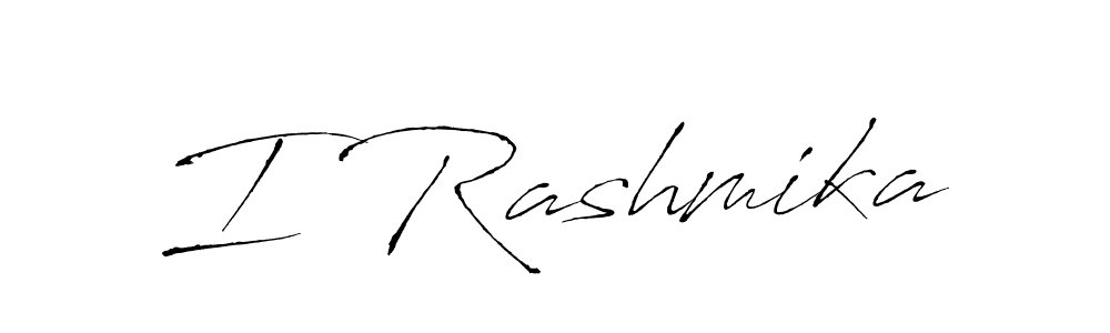 Make a beautiful signature design for name I Rashmika. With this signature (Antro_Vectra) style, you can create a handwritten signature for free. I Rashmika signature style 6 images and pictures png