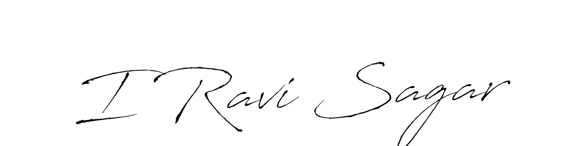 How to make I Ravi Sagar signature? Antro_Vectra is a professional autograph style. Create handwritten signature for I Ravi Sagar name. I Ravi Sagar signature style 6 images and pictures png