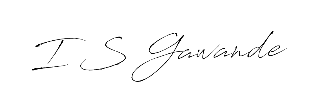 You should practise on your own different ways (Antro_Vectra) to write your name (I S Gawande) in signature. don't let someone else do it for you. I S Gawande signature style 6 images and pictures png