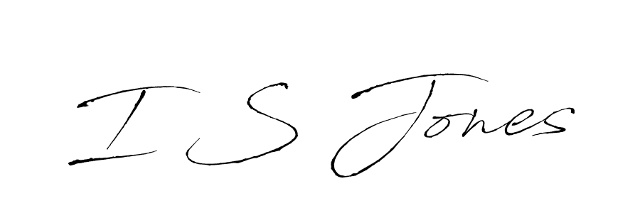 How to make I S Jones signature? Antro_Vectra is a professional autograph style. Create handwritten signature for I S Jones name. I S Jones signature style 6 images and pictures png