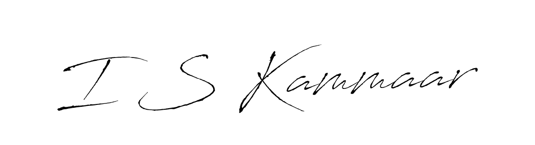 Create a beautiful signature design for name I S Kammaar. With this signature (Antro_Vectra) fonts, you can make a handwritten signature for free. I S Kammaar signature style 6 images and pictures png