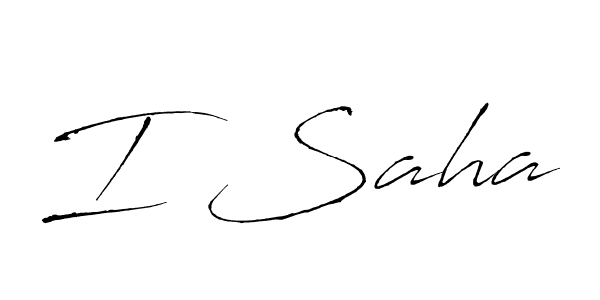 Make a beautiful signature design for name I Saha. With this signature (Antro_Vectra) style, you can create a handwritten signature for free. I Saha signature style 6 images and pictures png