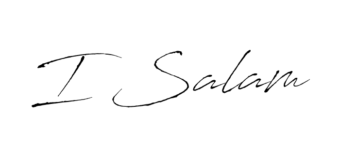 Antro_Vectra is a professional signature style that is perfect for those who want to add a touch of class to their signature. It is also a great choice for those who want to make their signature more unique. Get I Salam name to fancy signature for free. I Salam signature style 6 images and pictures png