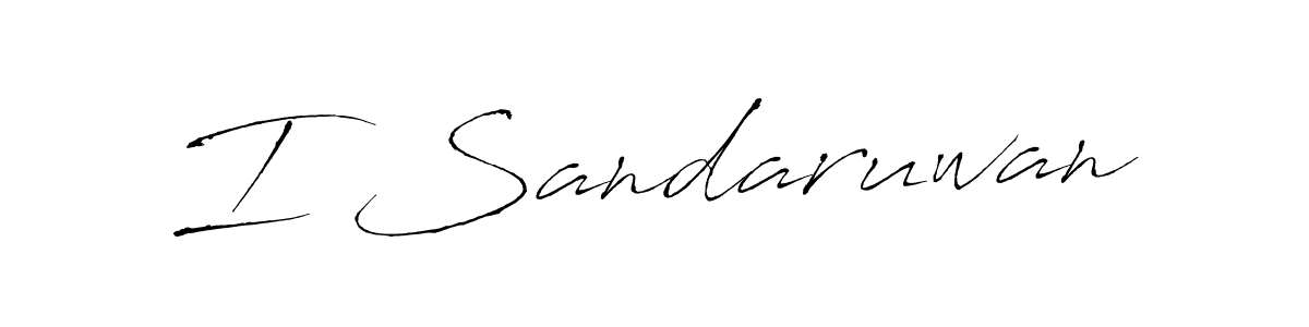 Similarly Antro_Vectra is the best handwritten signature design. Signature creator online .You can use it as an online autograph creator for name I Sandaruwan. I Sandaruwan signature style 6 images and pictures png