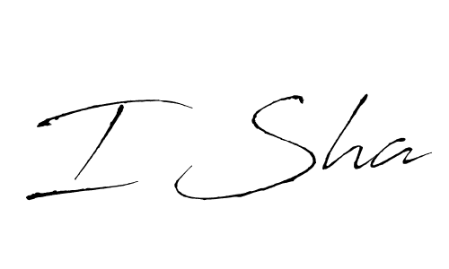 Make a beautiful signature design for name I Sha. With this signature (Antro_Vectra) style, you can create a handwritten signature for free. I Sha signature style 6 images and pictures png