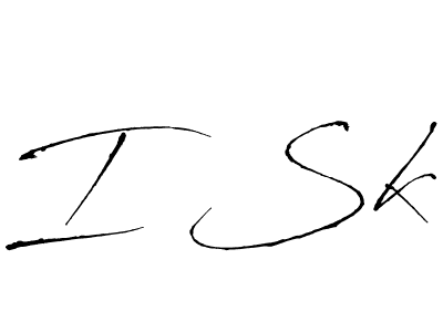 I Sk stylish signature style. Best Handwritten Sign (Antro_Vectra) for my name. Handwritten Signature Collection Ideas for my name I Sk. I Sk signature style 6 images and pictures png