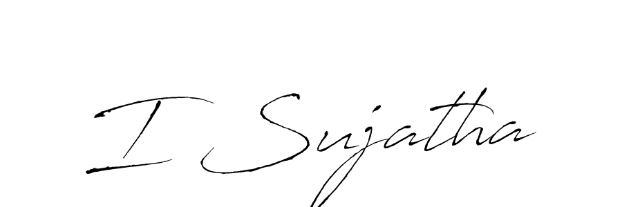 The best way (Antro_Vectra) to make a short signature is to pick only two or three words in your name. The name I Sujatha include a total of six letters. For converting this name. I Sujatha signature style 6 images and pictures png