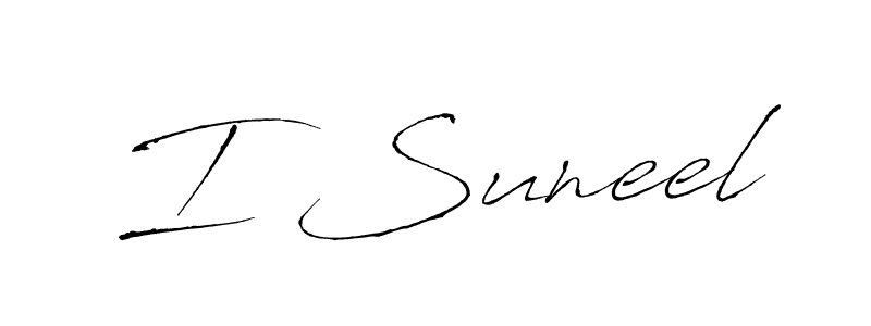 How to Draw I Suneel signature style? Antro_Vectra is a latest design signature styles for name I Suneel. I Suneel signature style 6 images and pictures png