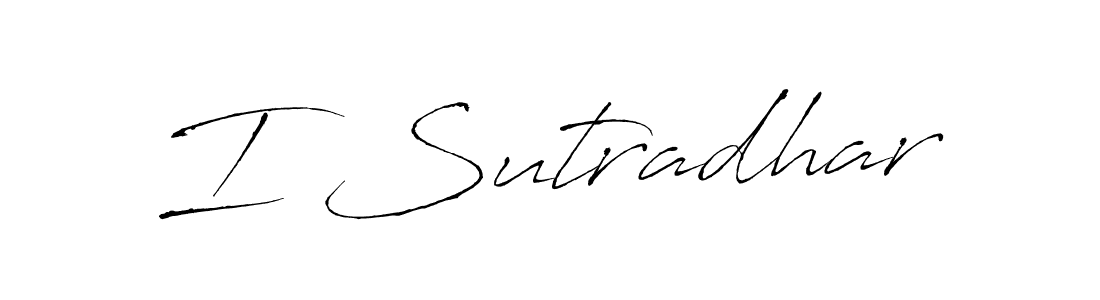 Similarly Antro_Vectra is the best handwritten signature design. Signature creator online .You can use it as an online autograph creator for name I Sutradhar. I Sutradhar signature style 6 images and pictures png